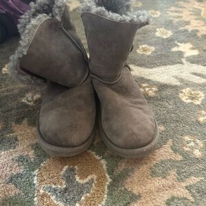 Cozy Gray Kids Boots